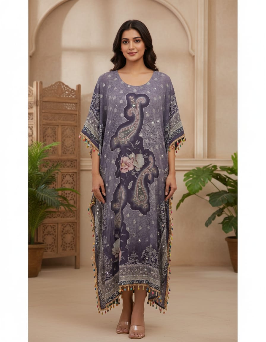 NOOR- Purple Kaftan set(DLWJQQ)