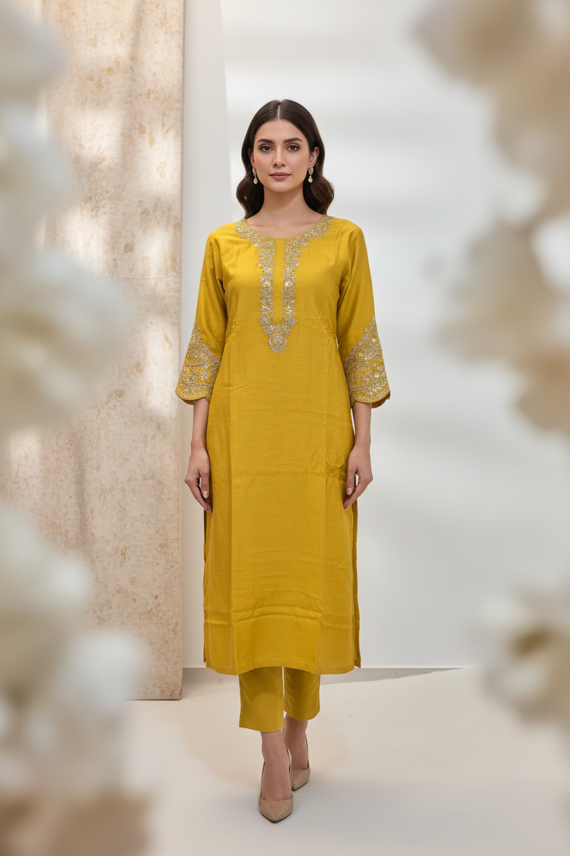 Shahi – Gulbahaar Yellow Suit (SC3WGQQ)