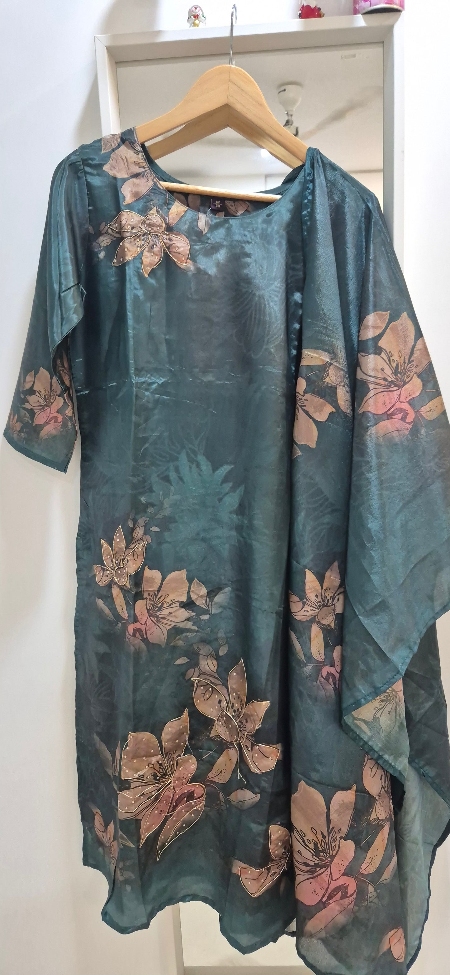 Noor – Mayur Green Crepe Kurta Set (BB2WQIW)