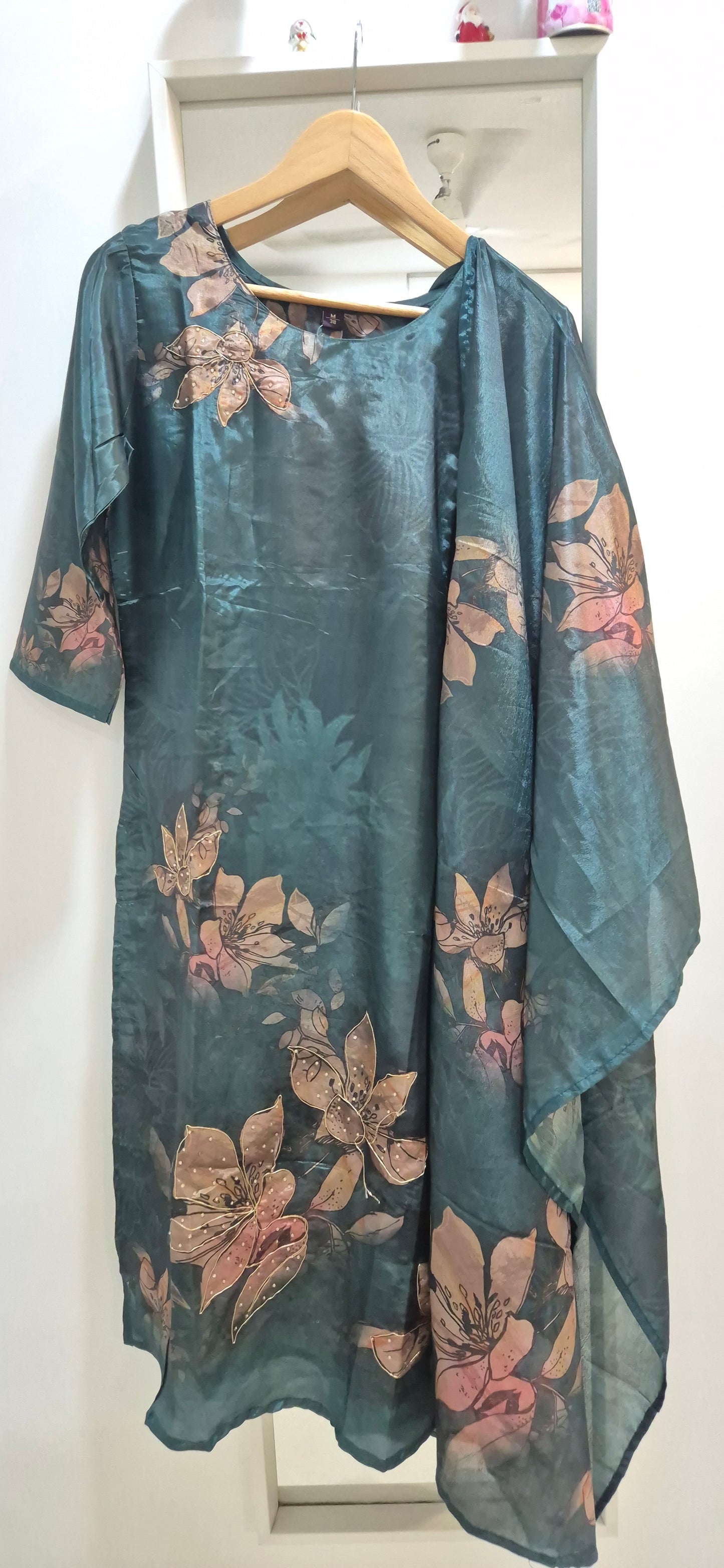 Noor – Mayur Green Crepe Kurta Set (BB2WQIW)