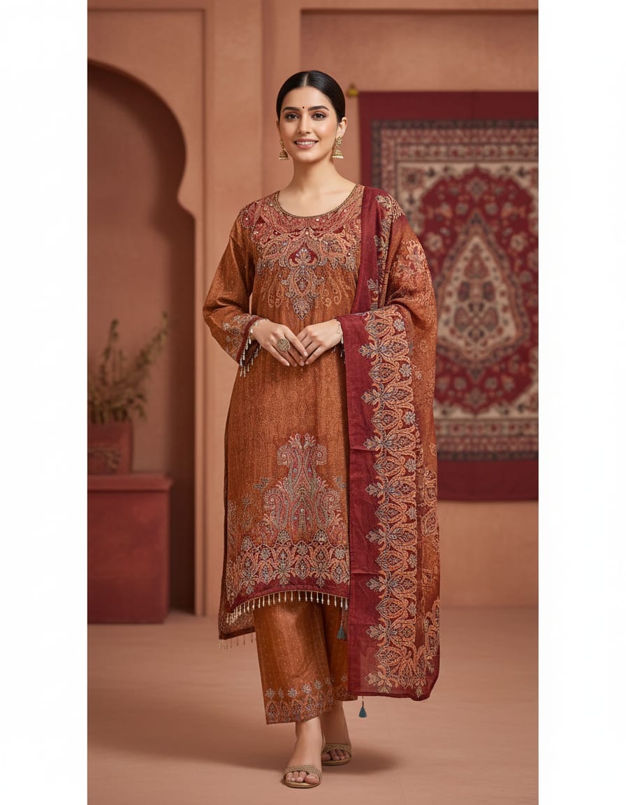 Noor – Sunehri Print Kurta Set (BB4IIG6)