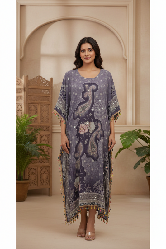 NOOR- Purple Kaftan set(DLWJQQ)